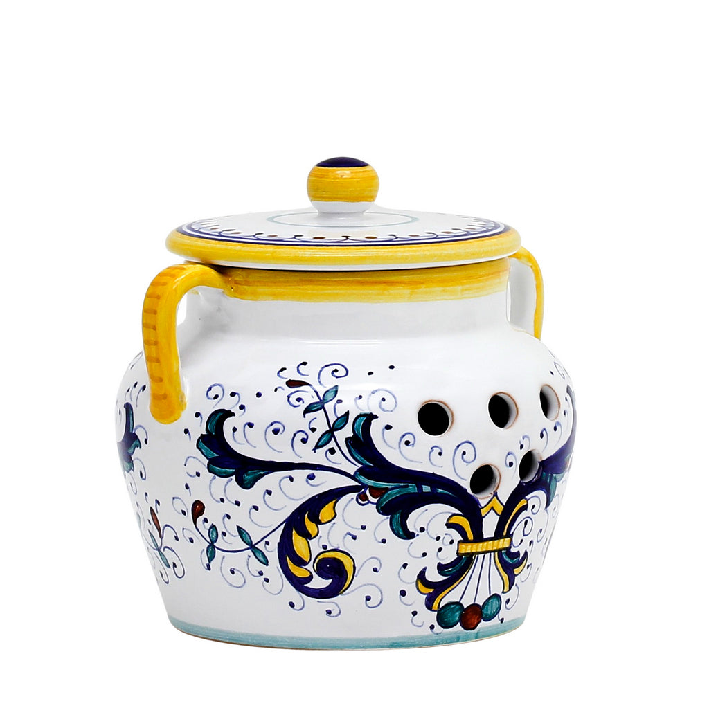 RICCO DERUTA: NEW Garlic/Onion Jar Keeper with handles - tops-selection.shop