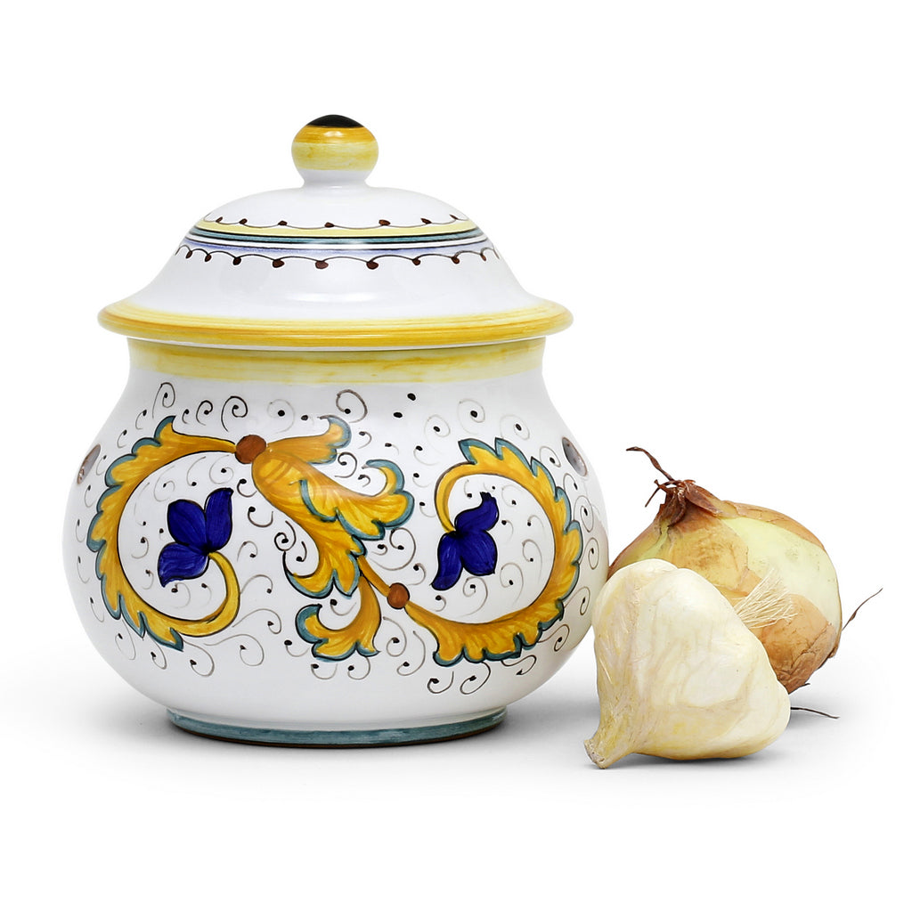 PERUGINO: NEW Garlic/Onion Jar Keeper Short Belly - tops-selection.shop