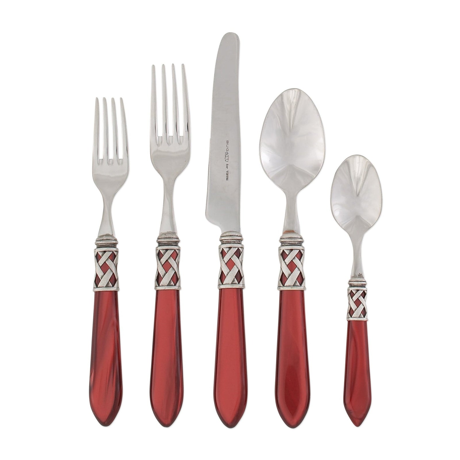 VIETRI: Aladdin Five Piece Place Setting RED - tops-selection.shop
