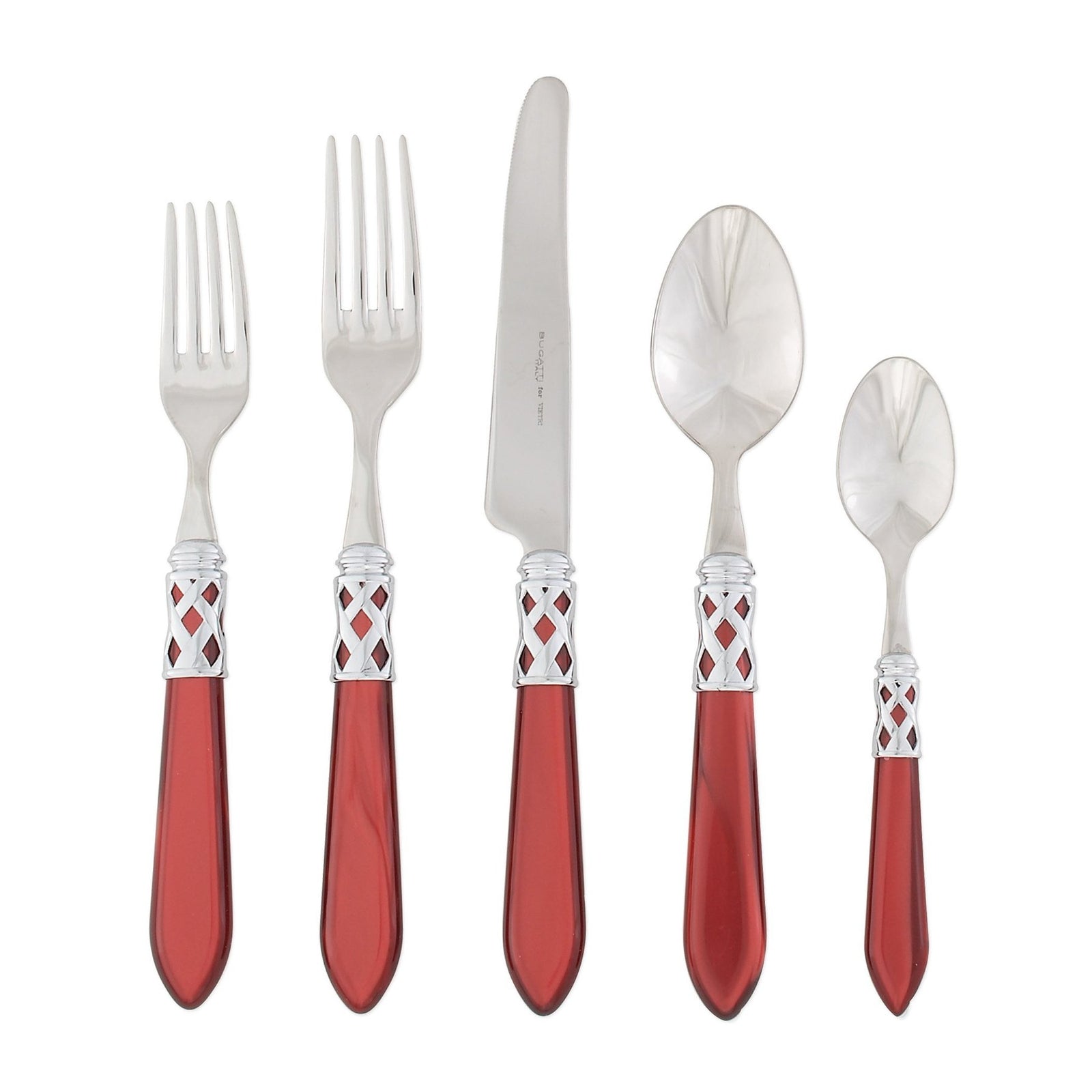 VIETRI: Aladdin Five Piece Place Setting RED - tops-selection.shop