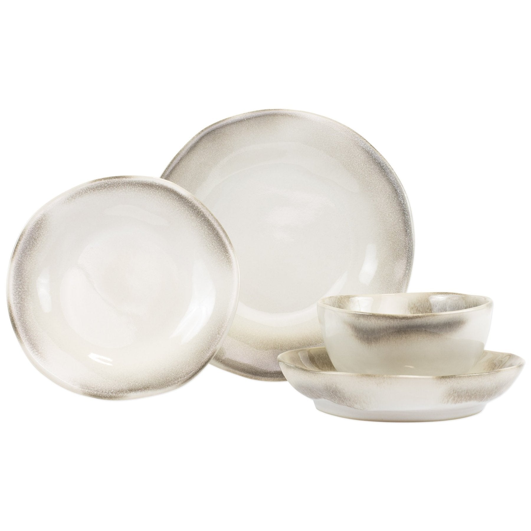 VIETRI: Aurora Ash Four-Piece Place Setting - tops-selection.shop