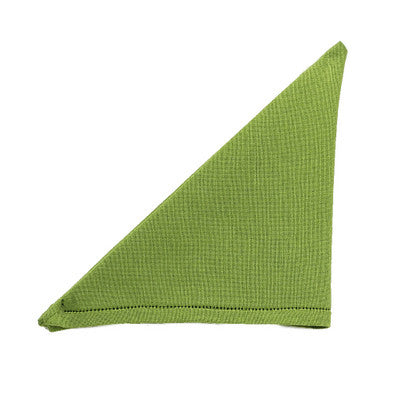 BUSATTI: Napkin Zodiaco Luncheon Size (60% Linen and 40% Cotton) GREEN - tops-selection.shop