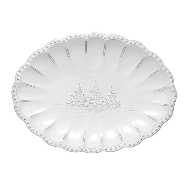 ARTE ITALICA: Bella Natale Small Oval Platter - tops-selection.shop