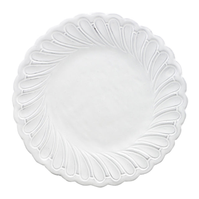 ARTE ITALICA: Bella Bianca Pique Salad/Dessert Plate - tops-selection.shop