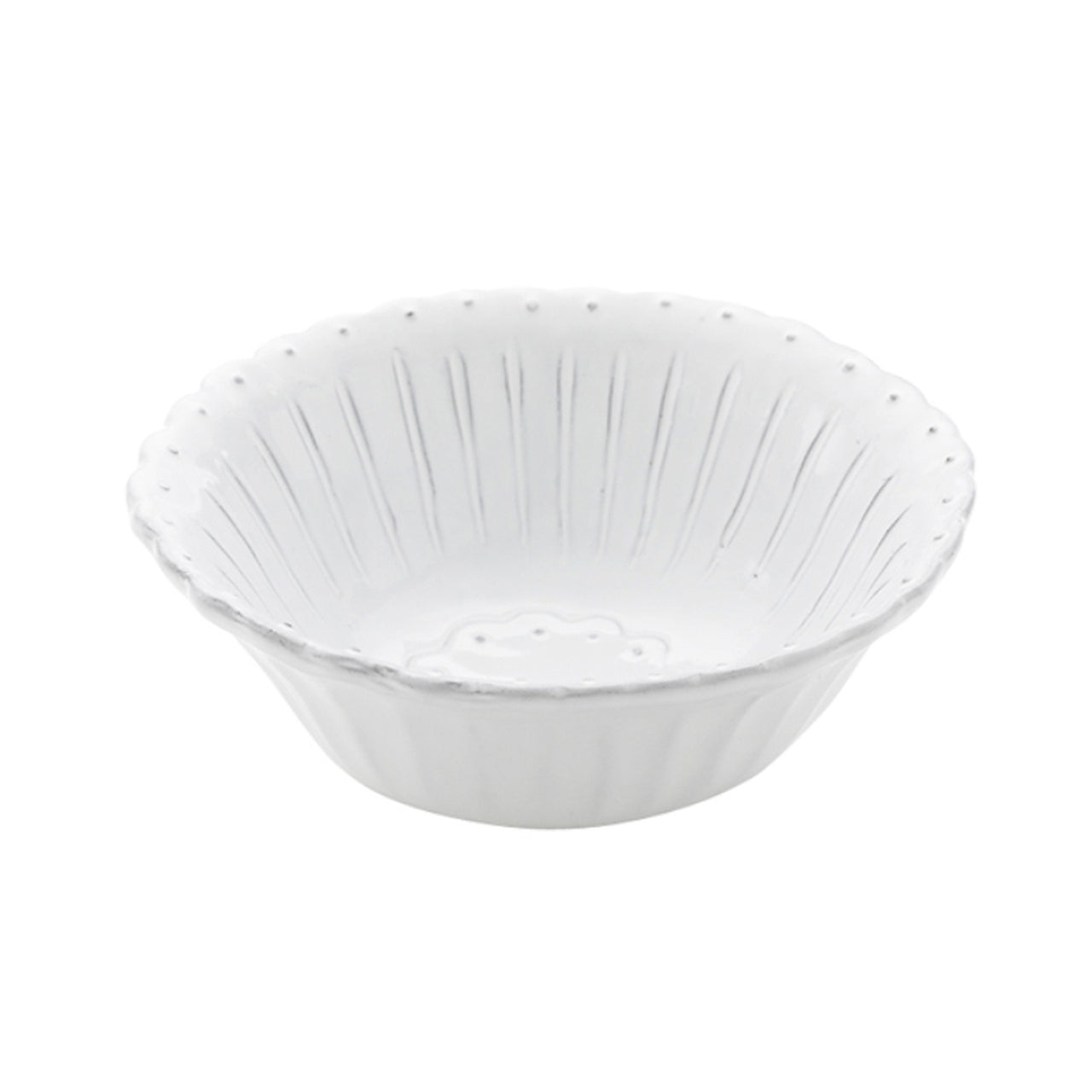 ARTE ITALICA: Bella Bianca Beaded Cereal Bowl - tops-selection.shop
