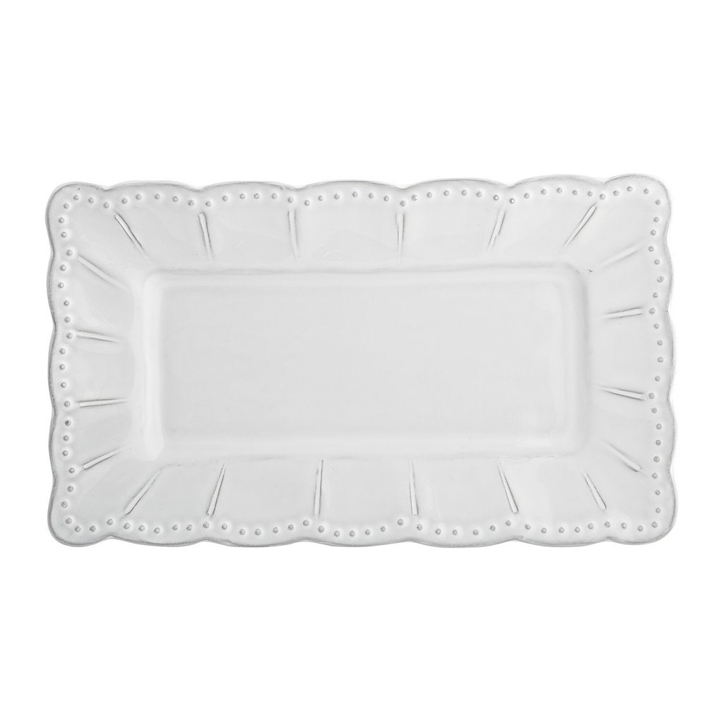 ARTE ITALICA: Bella Bianca Small Rectangular Platter - tops-selection.shop
