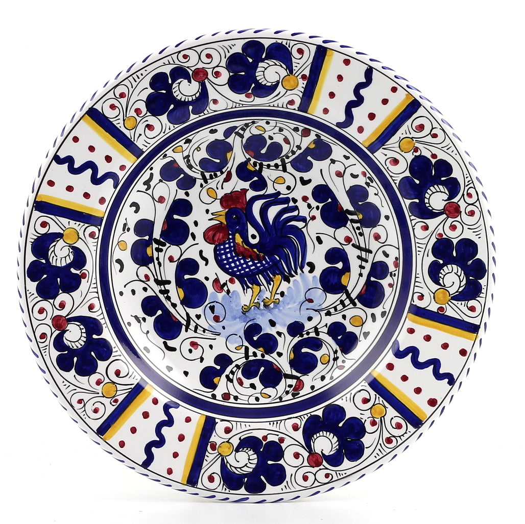 ORVIETO BLUE ROOSTER: Rim Pasta Soup Bowl - tops-selection.shop
