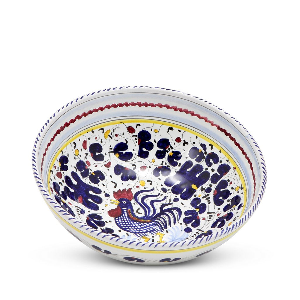 ORVIETO BLUE ROOSTER: 4 Pieces Place Setting - tops-selection.shop