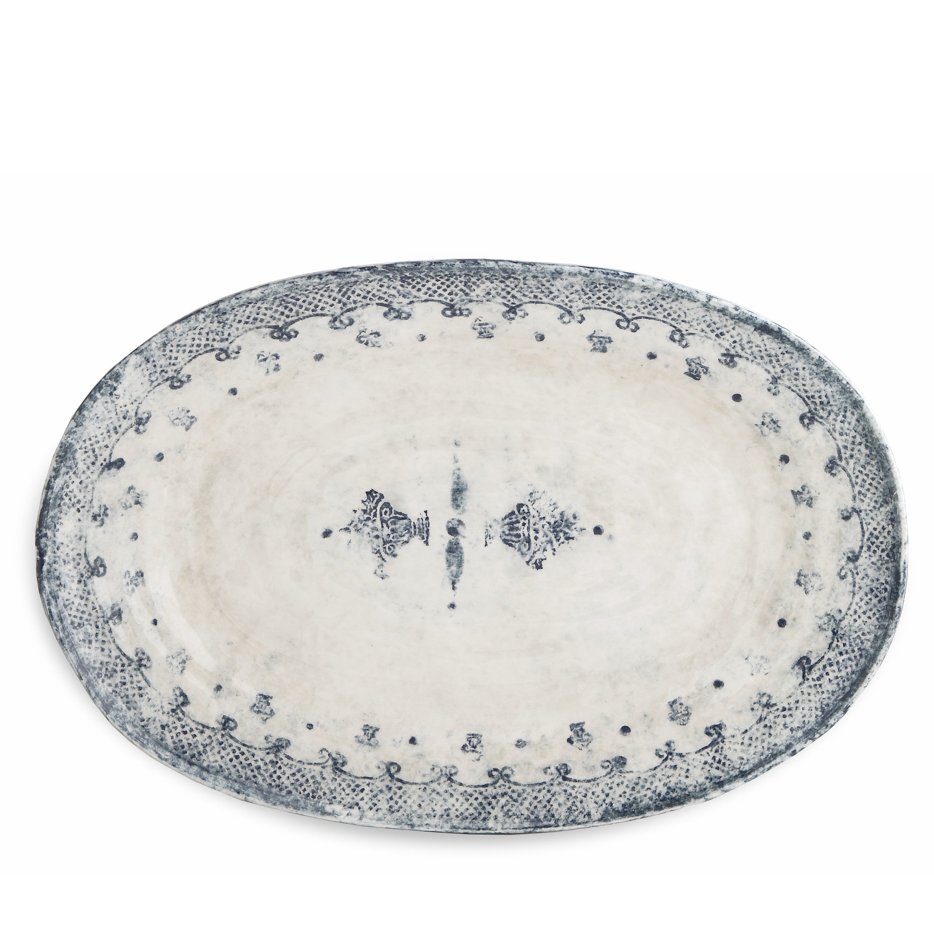 ARTE ITALICA: Burano Large Oval Platter - tops-selection.shop