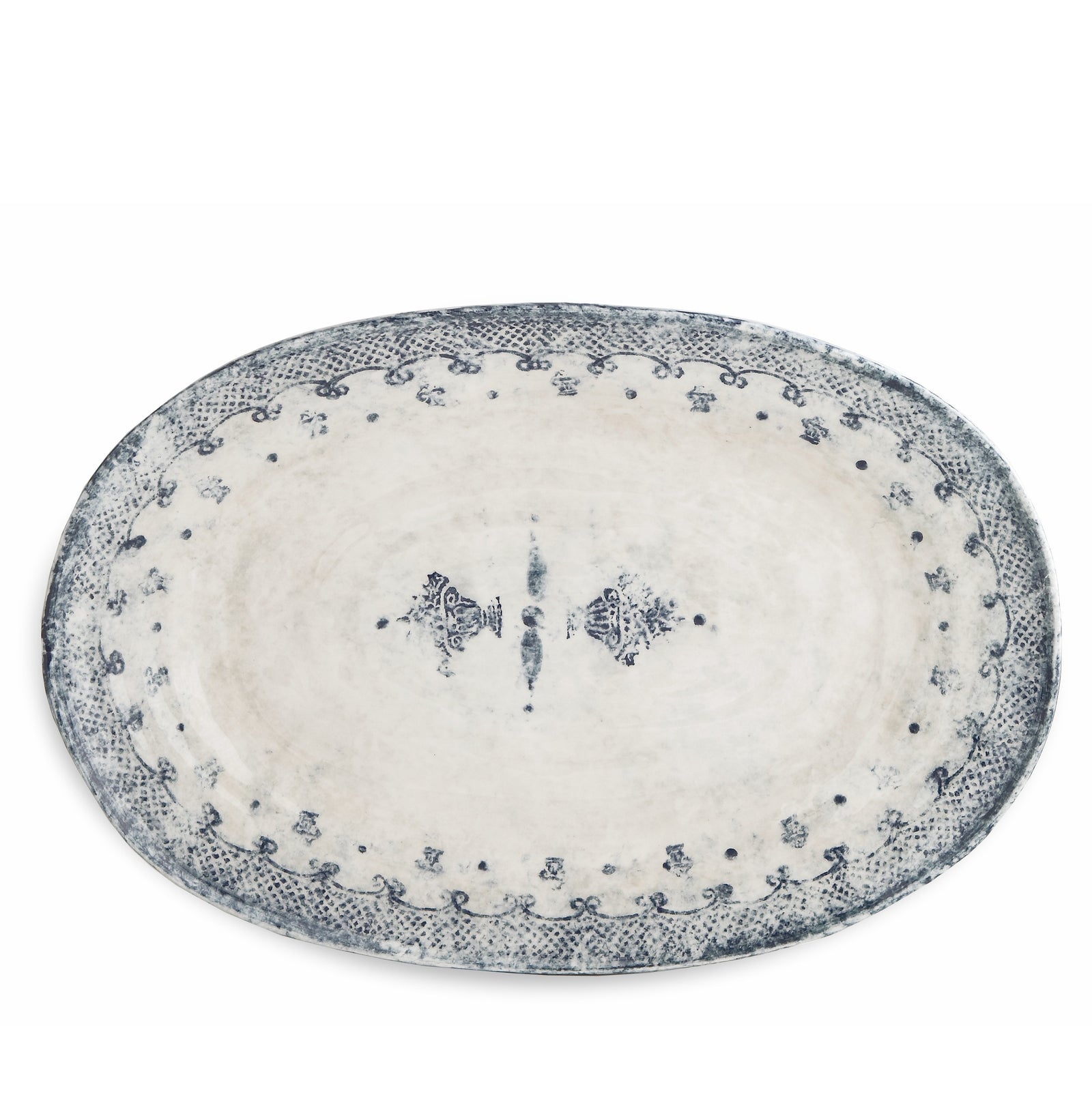 ARTE ITALICA: Burano Large Oval Platter - tops-selection.shop
