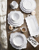 ARTE ITALICA: Bella Bianca Pique Salad/Dessert Plate - tops-selection.shop