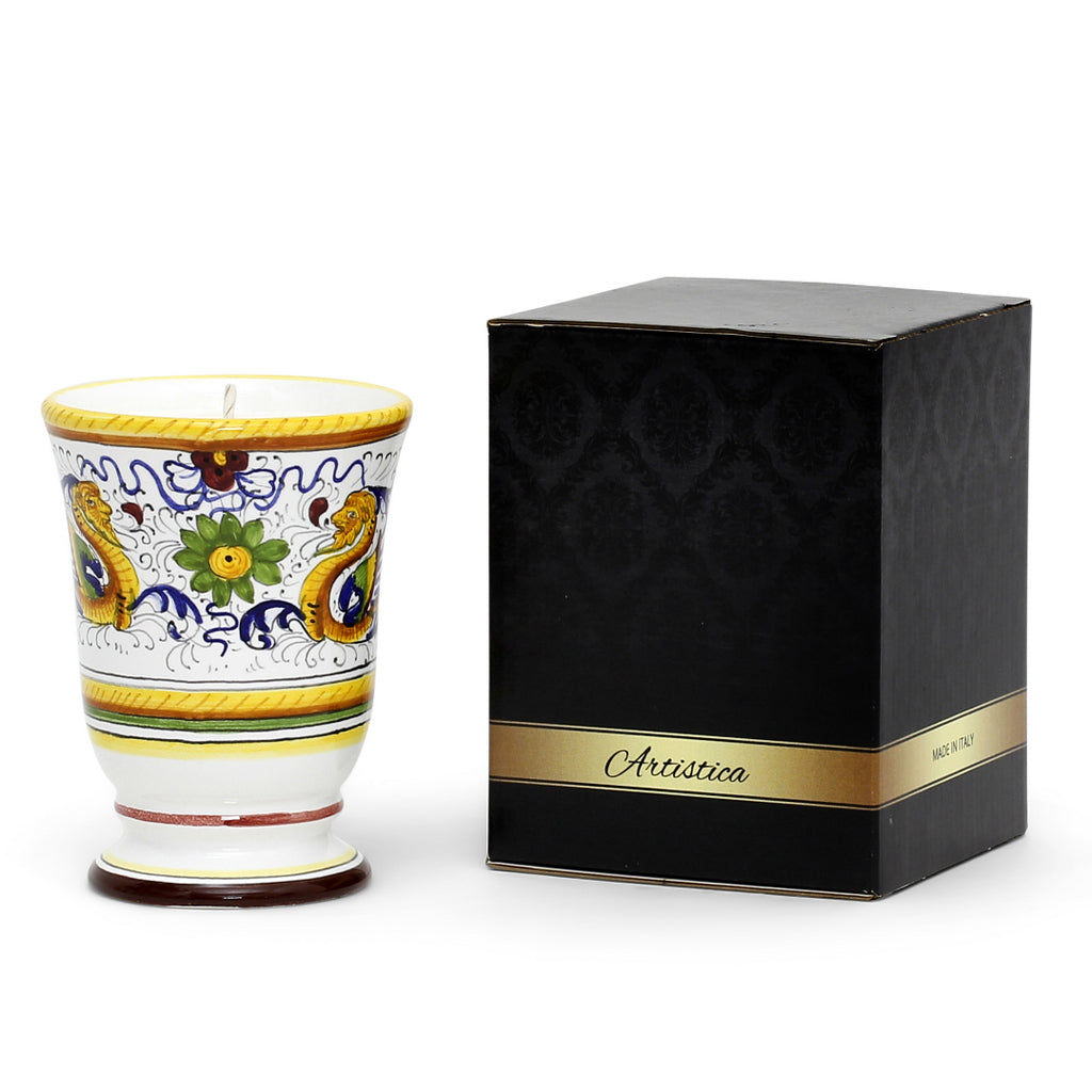 DERUTA CANDLES: Bell Cup Candle ~ Deruta Raffaellesco  Design - tops-selection.shop