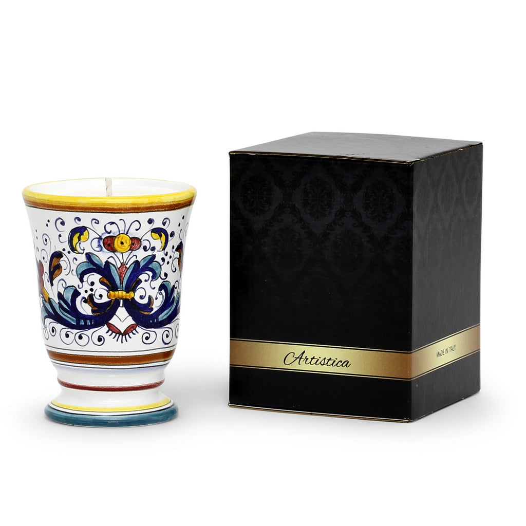 HOLIDAYS DERUTA CANDLES: Bell Cup Candle ~ Ricco Deruta Design - tops-selection.shop
