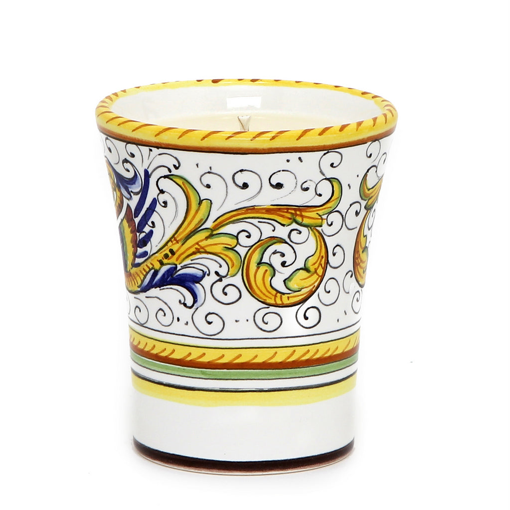 DERUTA CANDLES: Deluxe Precious Flared Candle RAFFAELLESCO DELUXE Design - tops-selection.shop