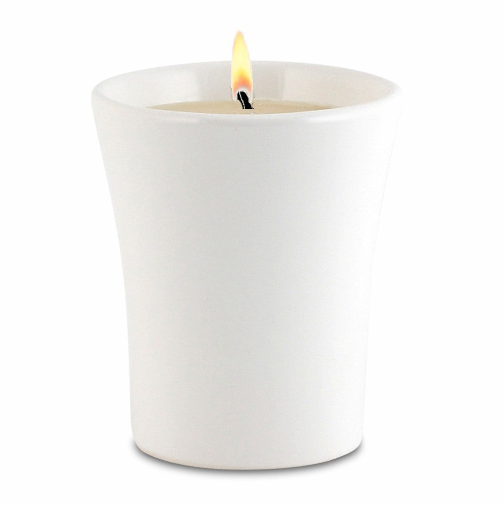 PURITY SPA CANDLE: Flared Candle pure White - tops-selection.shop