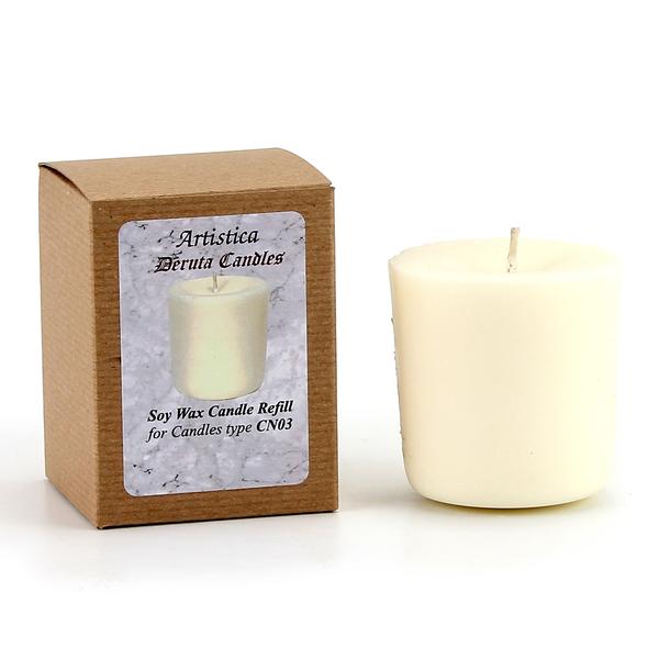 Refill for Deruta Candle #CN05 Frosted Glass/Ceramic Base - tops-selection.shop