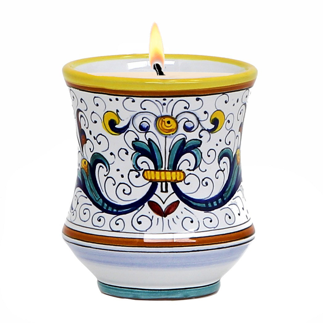 DERUTA CANDLES: Deluxe Precious Concave Candle RICCO DERUTA DELUXE Design - tops-selection.shop