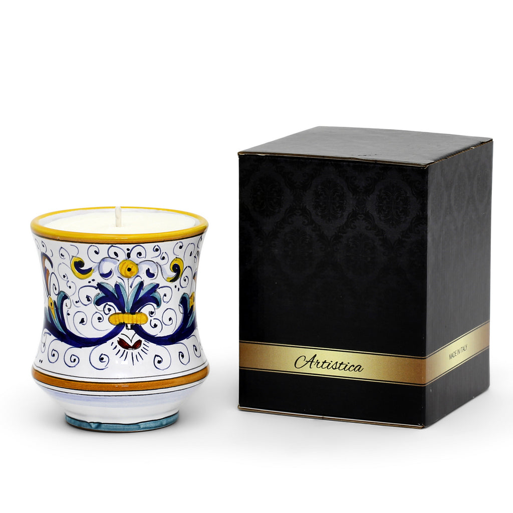 DERUTA CANDLES: Deluxe Precious Concave Candle RICCO DERUTA DELUXE Design - tops-selection.shop