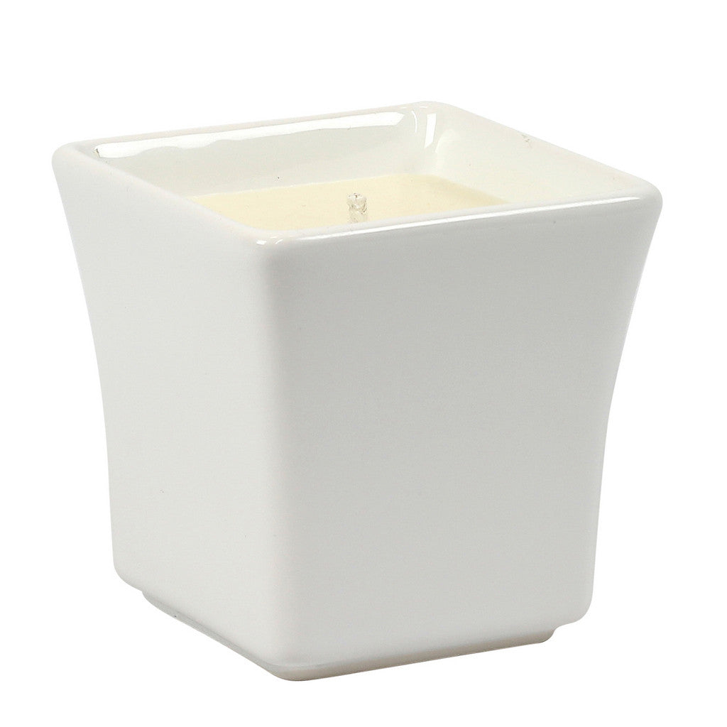 PURITY SPA CANDLE: Square Flared Candle pure White - tops-selection.shop