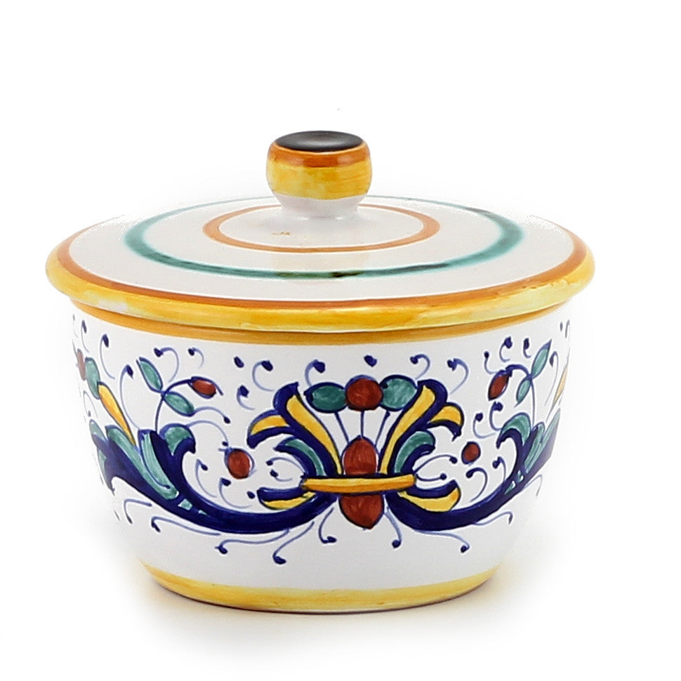 DERUTA CANDLES: Jar Candle with lid ~ Ricco Deruta Design - tops-selection.shop