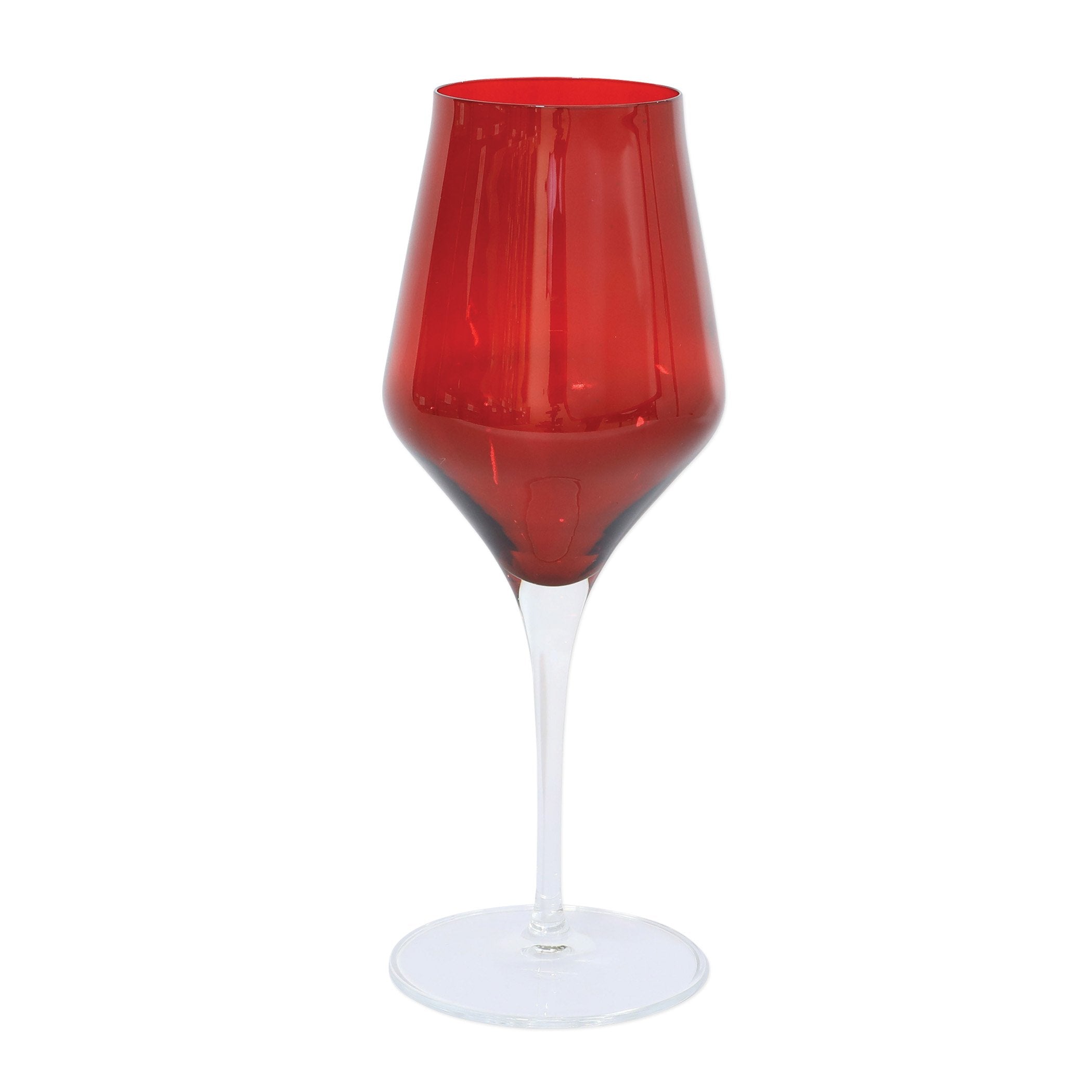 VIETRI: Contessa Red Water Glass - tops-selection.shop