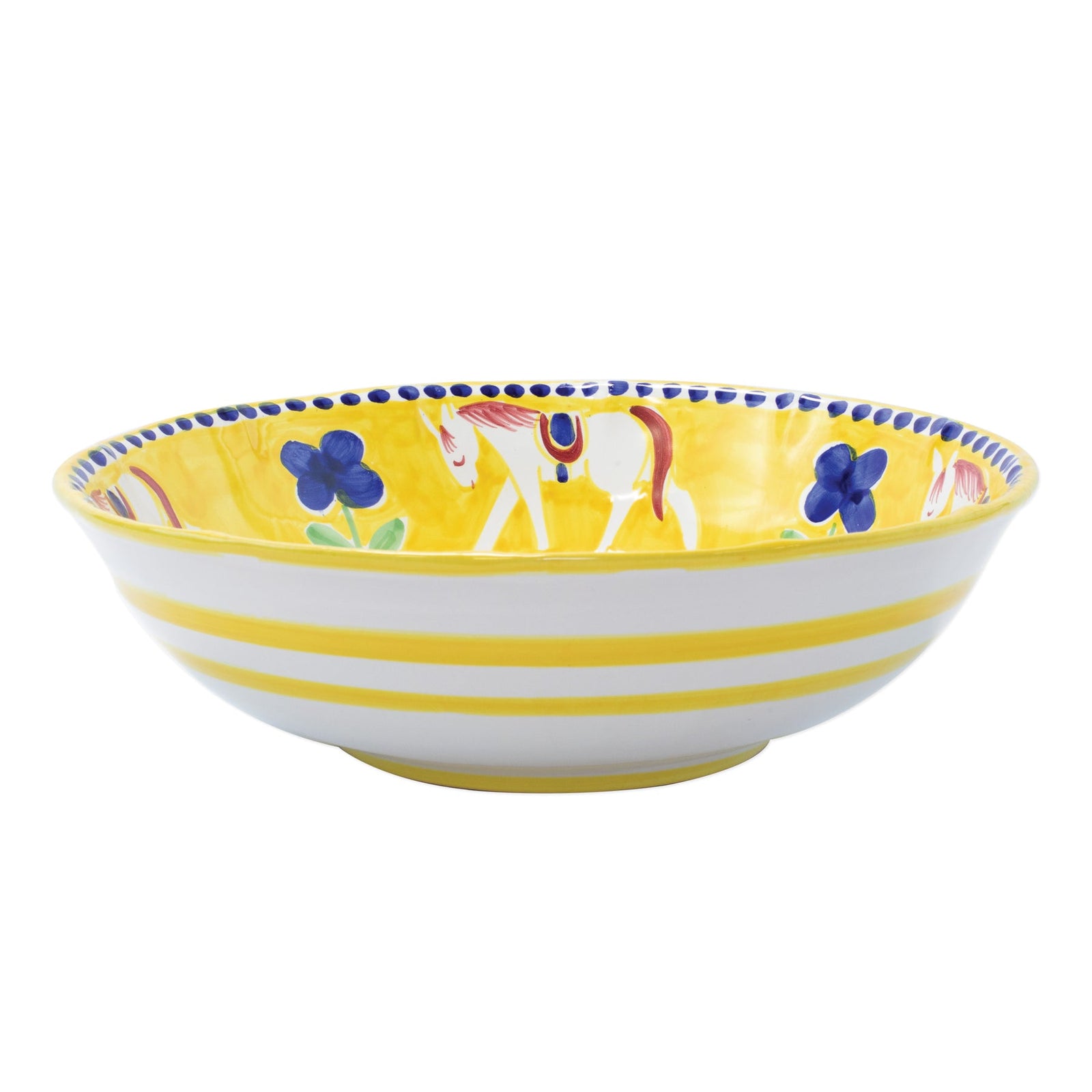 VIETRI: CAMPAGNA Cavallo Large Serving Bowl - tops-selection.shop