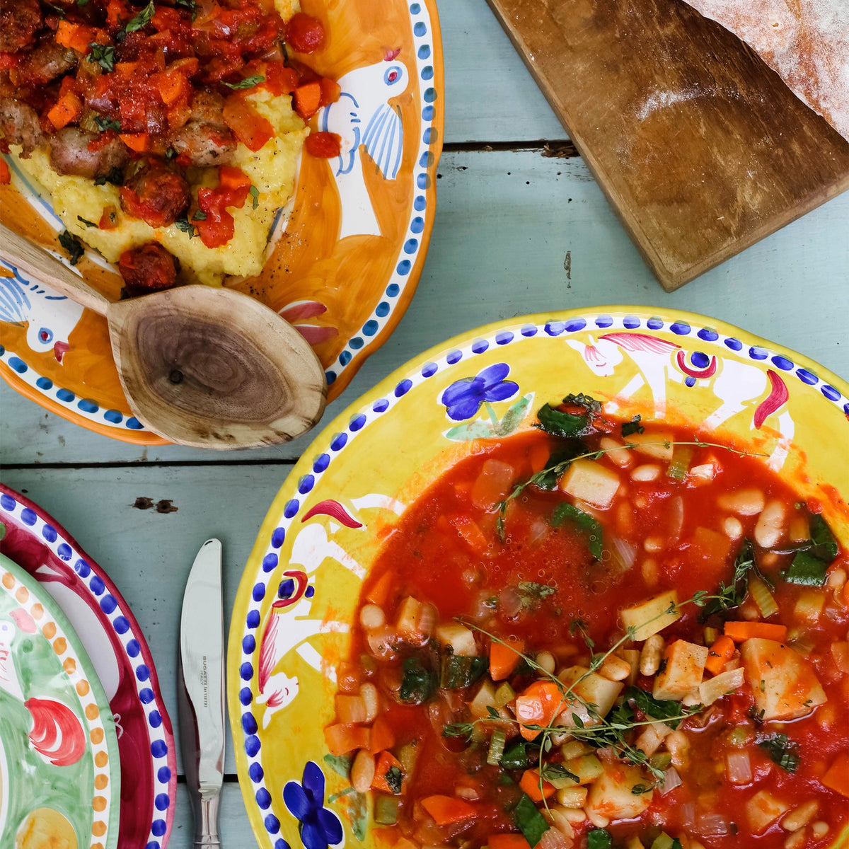 VIETRI: CAMPAGNA Cavallo Large Serving Bowl - tops-selection.shop