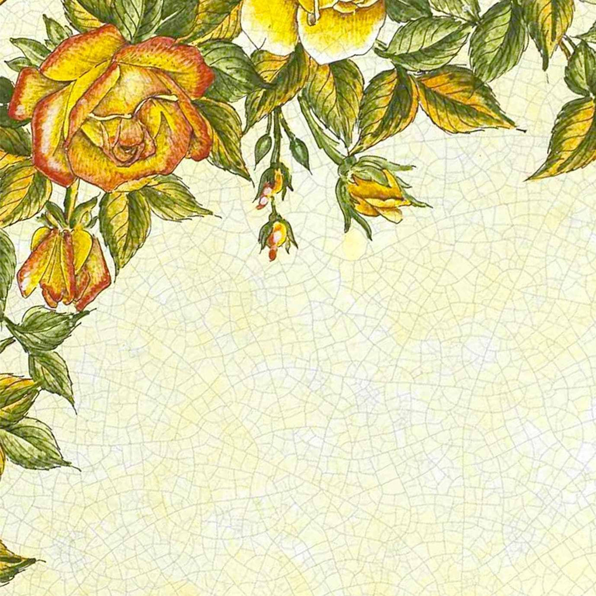 CERAMIC STONE TABLE + IRON BASE: CASCIA Design^ - Hand Painted in Deruta, Italy. - tops-selection.shop