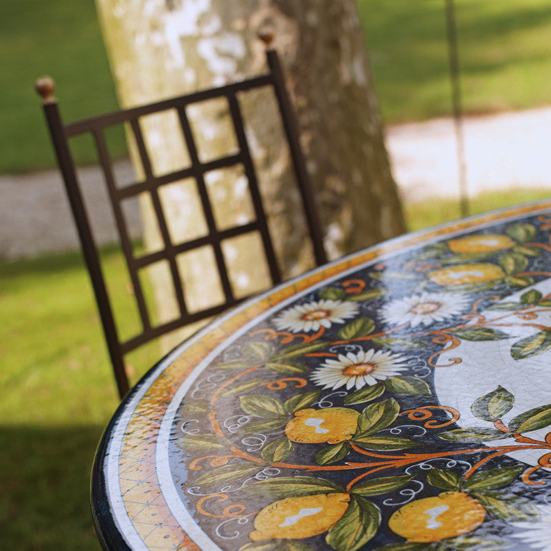 WROUGHT IRON CHAIR: Aurora Design in Deruta, Italy. - tops-selection.shop