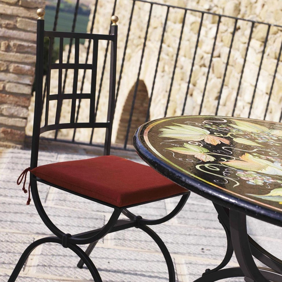 WROUGHT IRON CHAIR: Aurora Design in Deruta, Italy. - tops-selection.shop