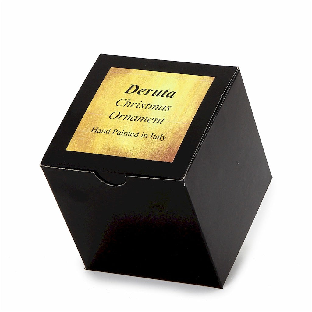 CHRISTMAS ORNAMENT: Deruta Vario Round Ball Large (4" Ø) - tops-selection.shop