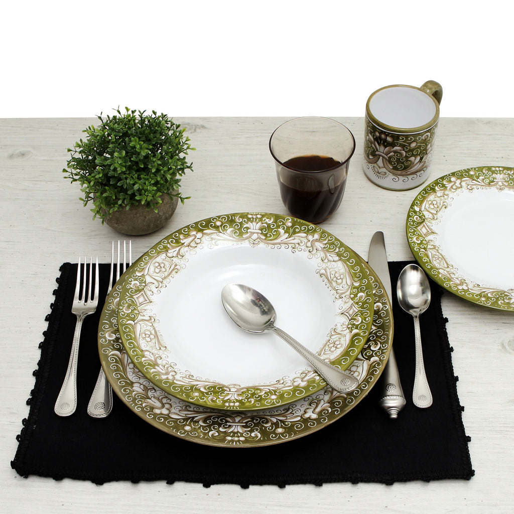 DERUTA COLORI: Salad Plate - SAGE - tops-selection.shop