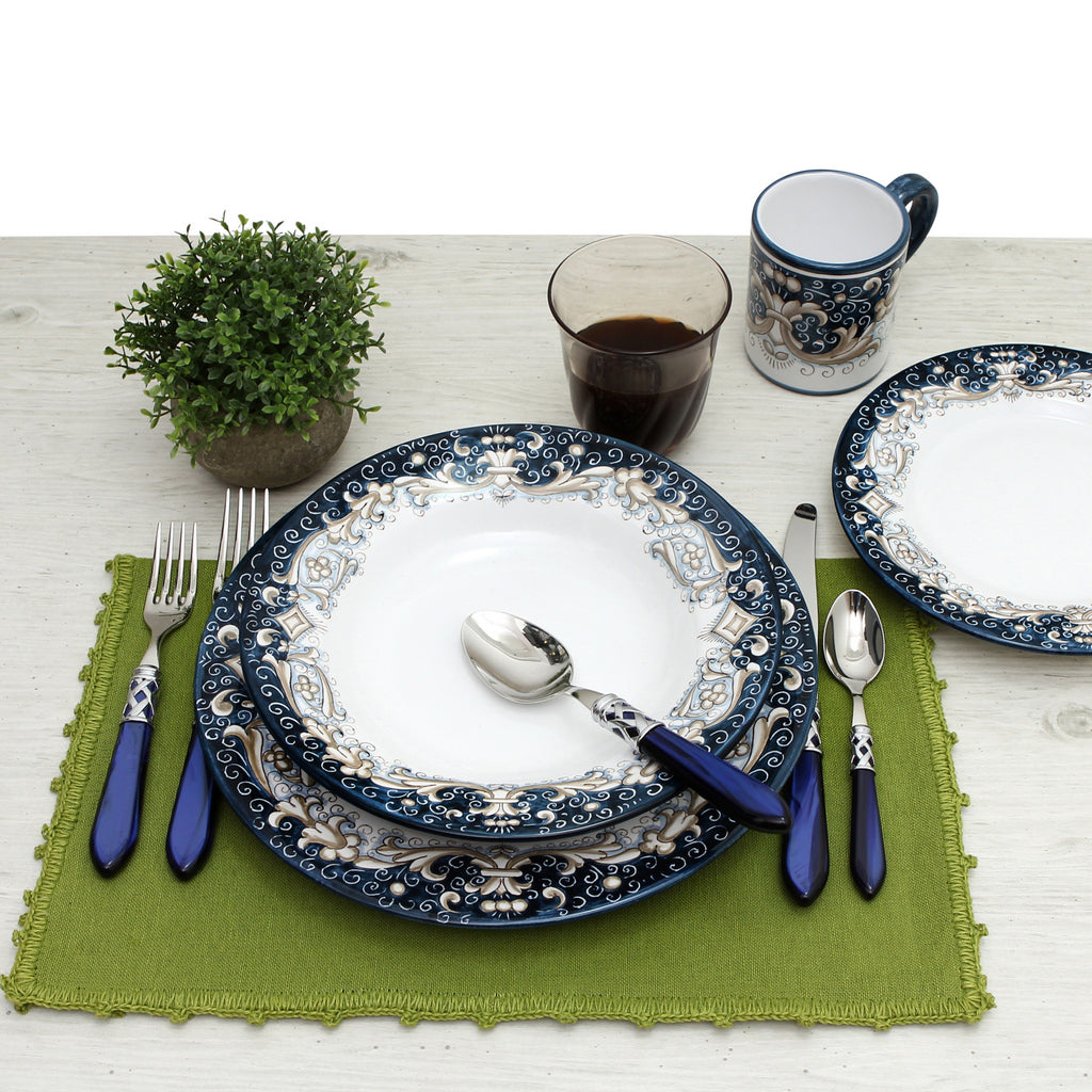 DERUTA COLORI: Dinner Plate - BLUE ANTICO - tops-selection.shop