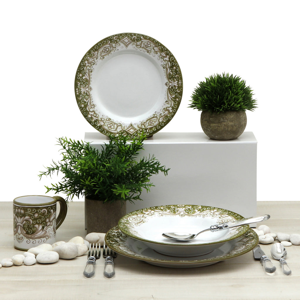 DERUTA COLORI: Salad Plate - SAGE - tops-selection.shop