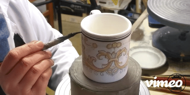 DERUTA COLORI: Mug - BLACK/GOLD - tops-selection.shop