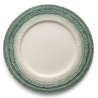 ARTE ITALICA: Finezza Green Holiday Charger - tops-selection.shop