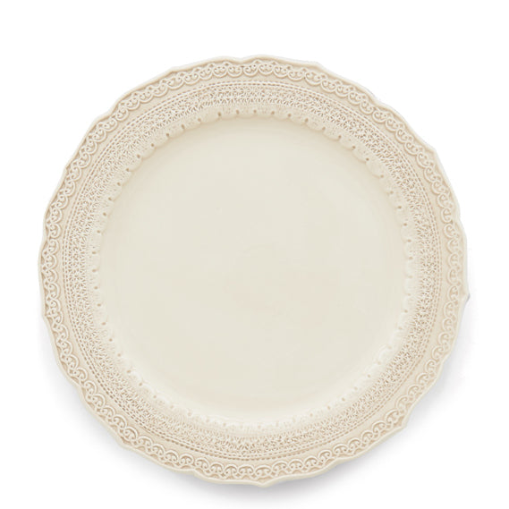 ARTE ITALICA: Finezza Cream Dinner Plate - tops-selection.shop