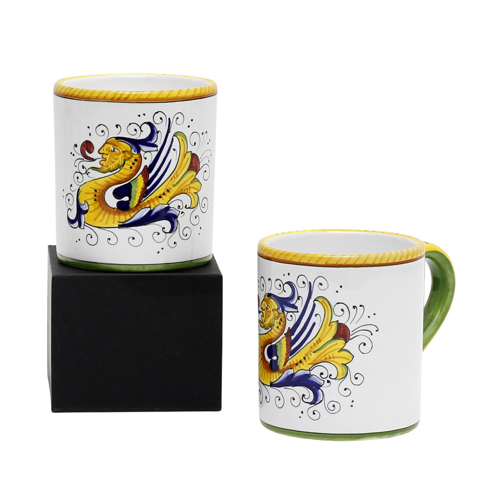 GIFT BOX: With two Deruta Mugs - RAFFAELLESCO Lite Design - tops-selection.shop