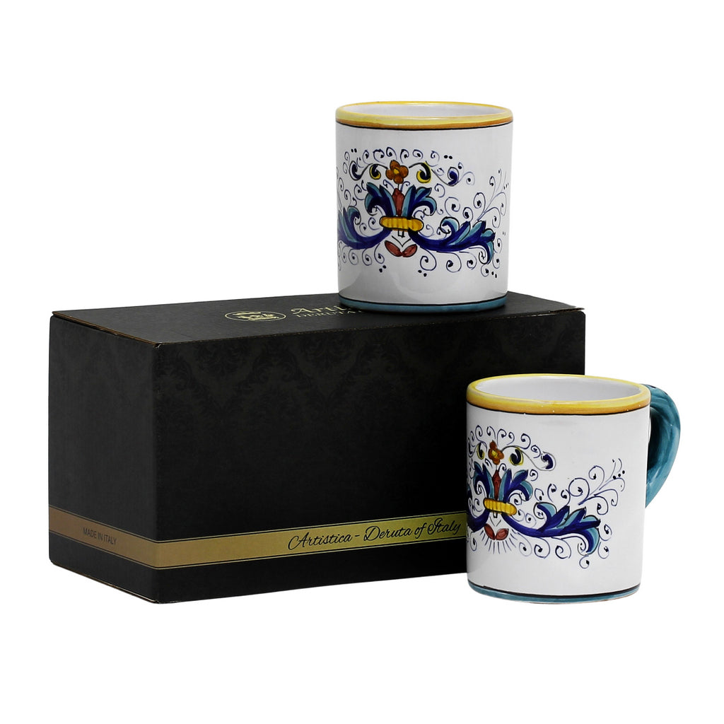 GIFT BOX: With two Deruta Mugs - RICCO DERUTA Lite Design - tops-selection.shop