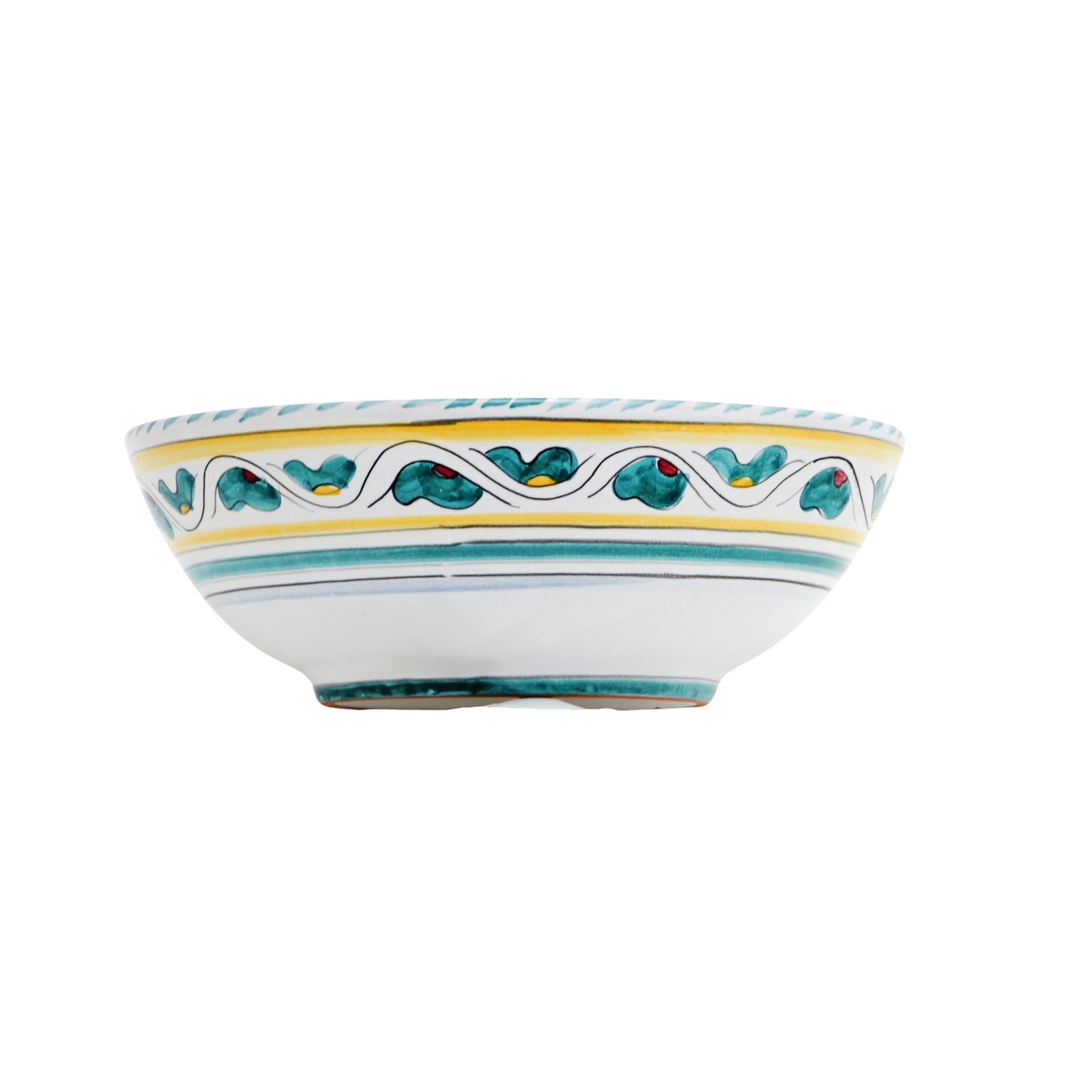 ORVIETO GREEN ROOSTER: Salad Bowl (Medium) - tops-selection.shop