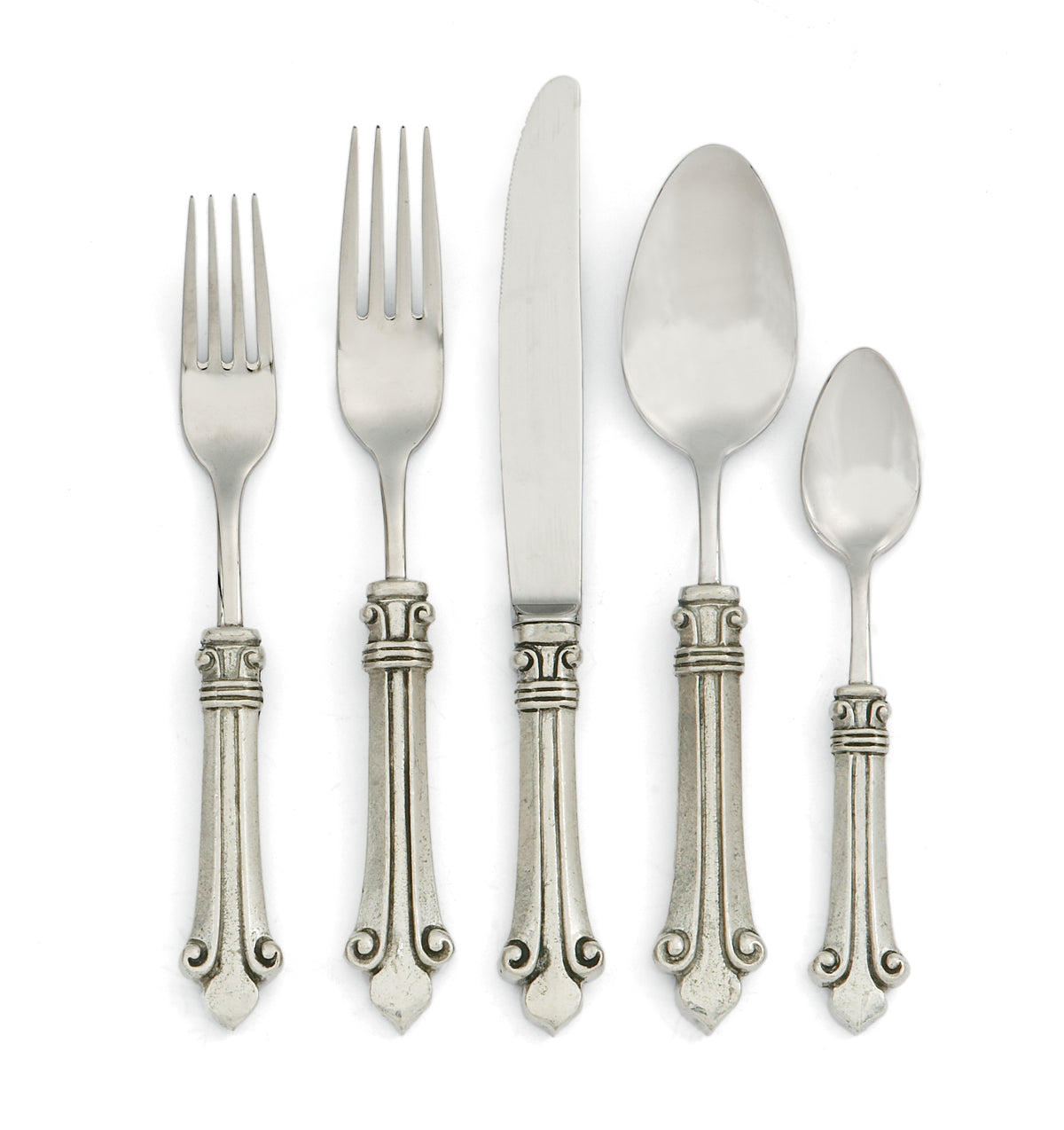 ARTE ITALICA: GIGLIO Flatware Five Piece Place Setting - tops-selection.shop