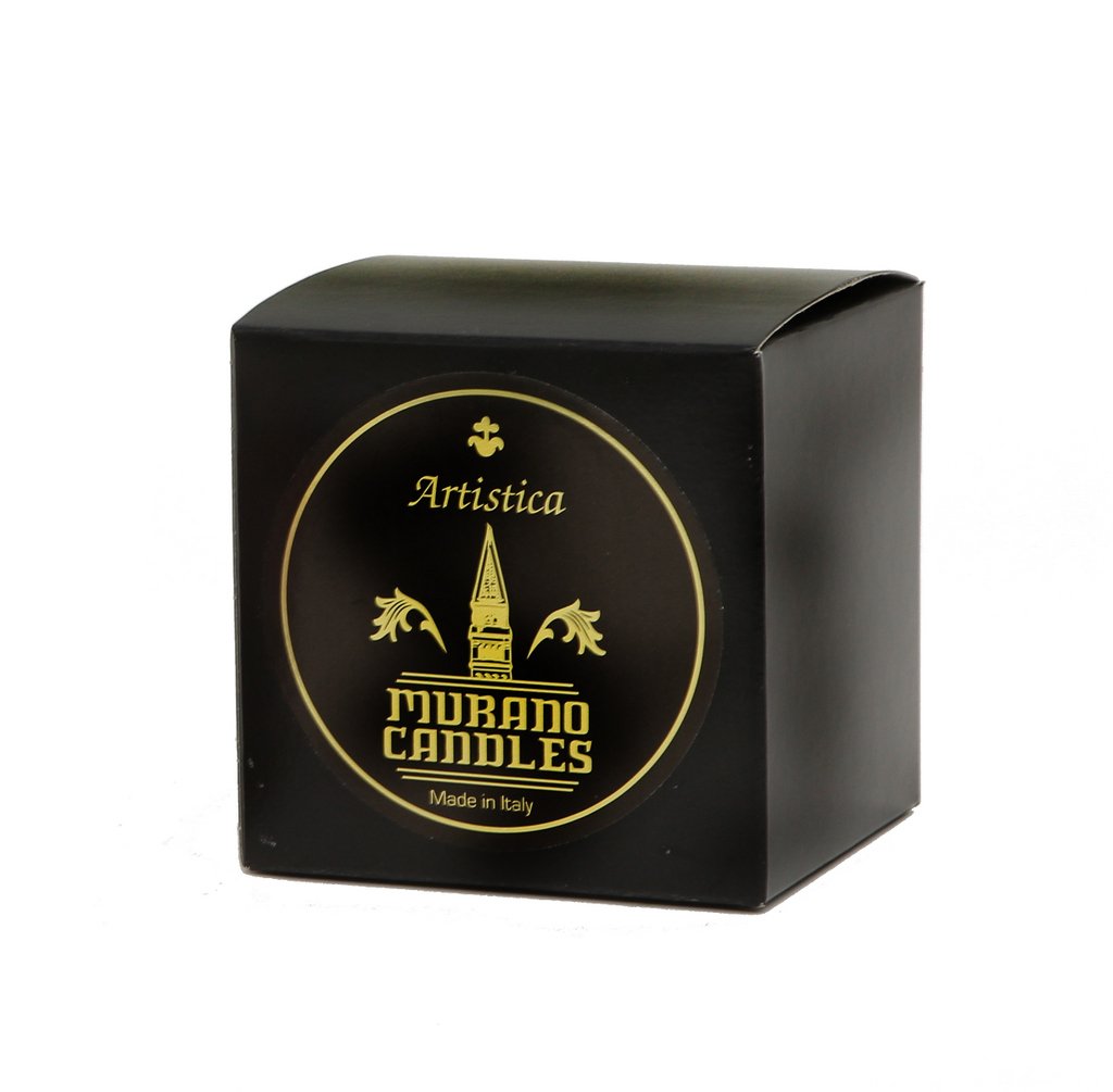 ITALIAN GLASS: Murano Style Tumbler Candle (Red Mix) - tops-selection.shop