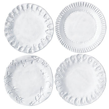 VIETRI: Incanto Canape Plate Assorted Designs (Set of 4 Plates) - tops-selection.shop
