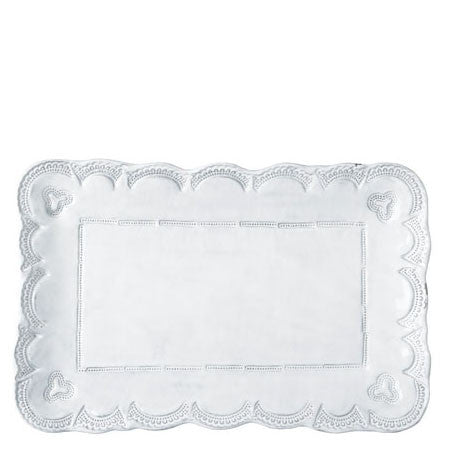 VIETRI: Incanto Lace Sm Rectangular Platter - tops-selection.shop