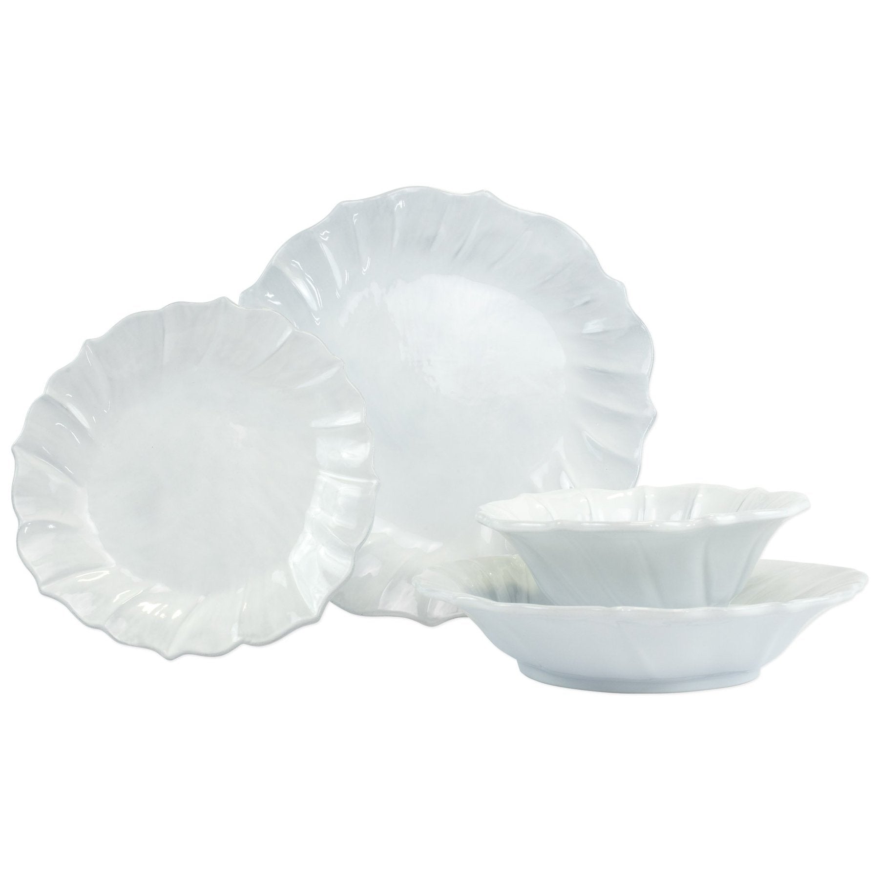 VIETRI: Incanto Ruffle Four-Piece Place Setting - tops-selection.shop