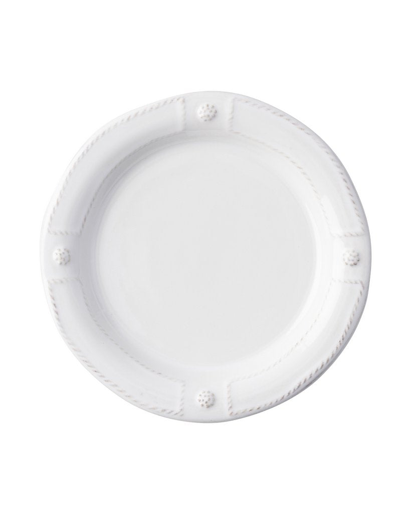 JULISKA: Berry & Thread French Panel Whitewash Side/Cocktail-Bread Plate - tops-selection.shop