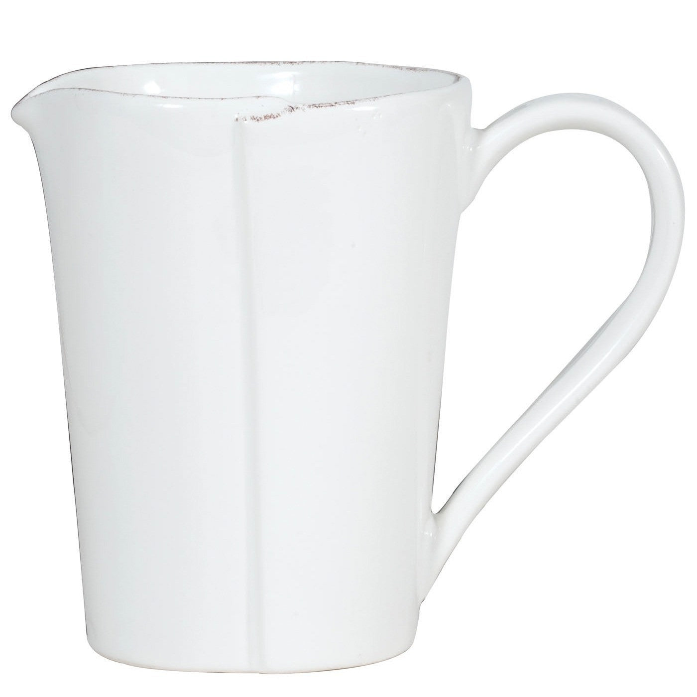 VIETRI: Lastra White Pitcher - tops-selection.shop