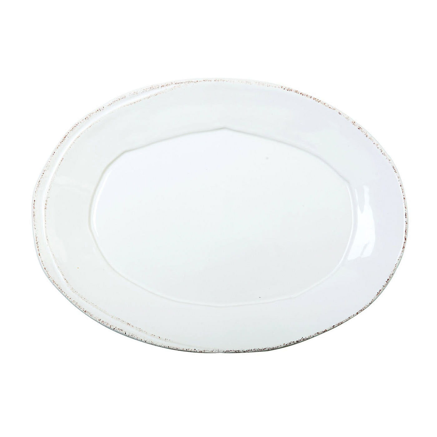 VIETRI: Lastra White Small Oval Platter - tops-selection.shop