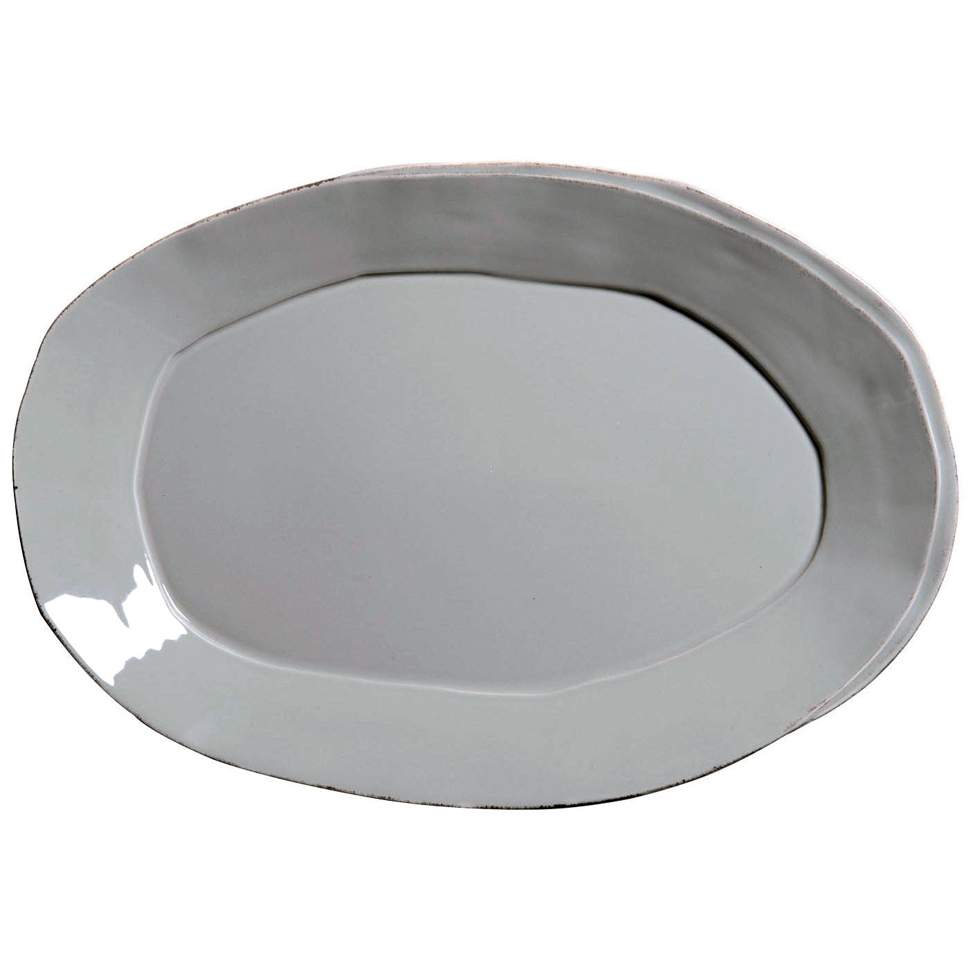 VIETRI: Lastra Gray Oval Platter - tops-selection.shop