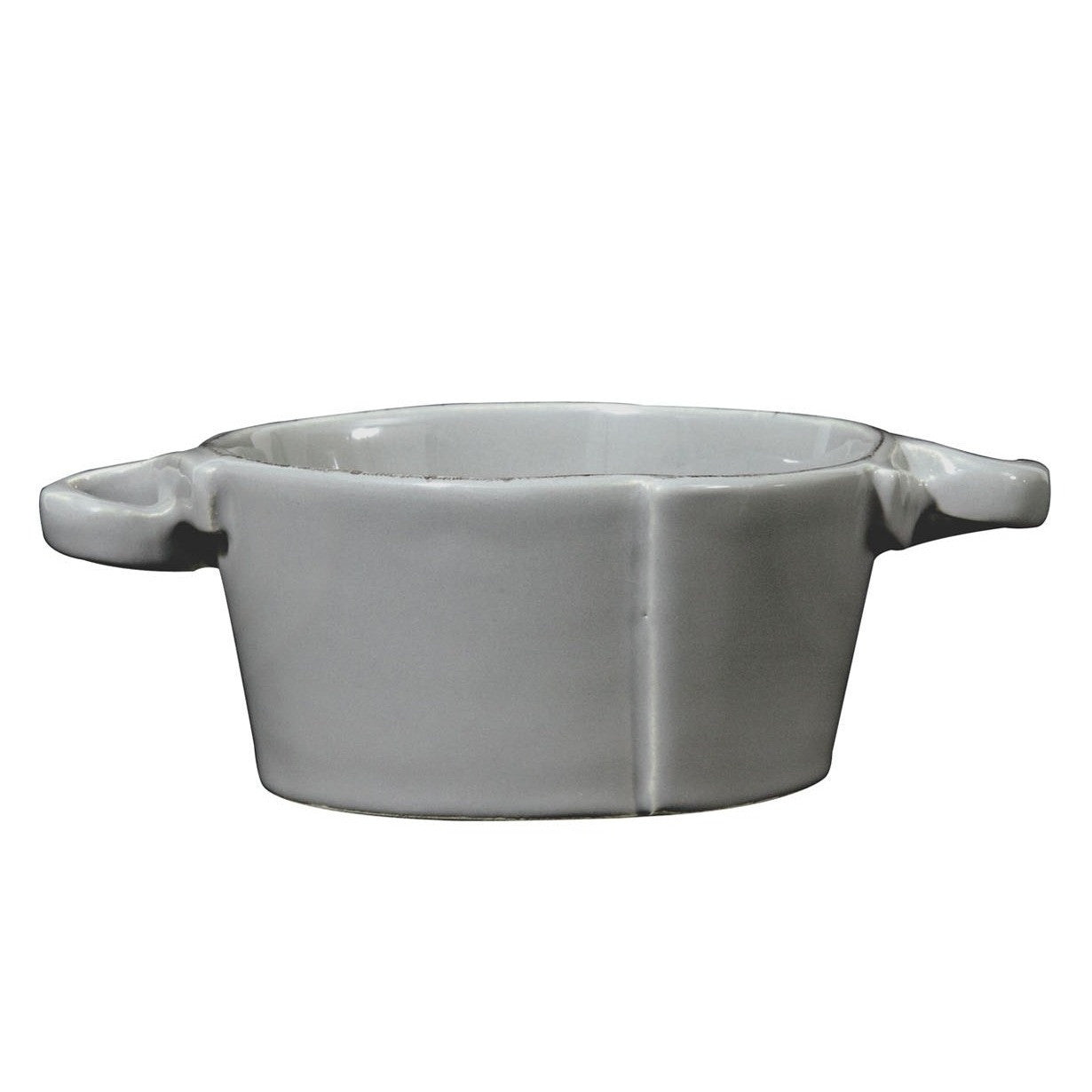 VIETRI: Lastra Gray Small Handled Bowl - tops-selection.shop